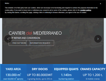 Tablet Screenshot of cantieridelmediterraneo.com